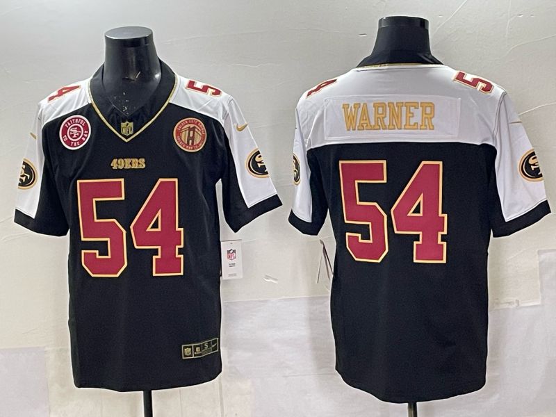 Men 2025 Nike San Francisco 49ers #54 Warner Black Limited NFL Jersey style 0067->san francisco 49ers->NFL Jersey